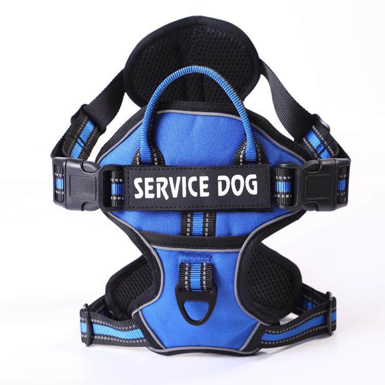 新款直销宠物胸背带狗狗双层胸背带牵引绳反光宠物胸背带小中型犬