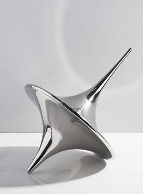 新款直销简约金属陀螺摆件现代轻奢红酒架酒柜房间装饰品家装软装