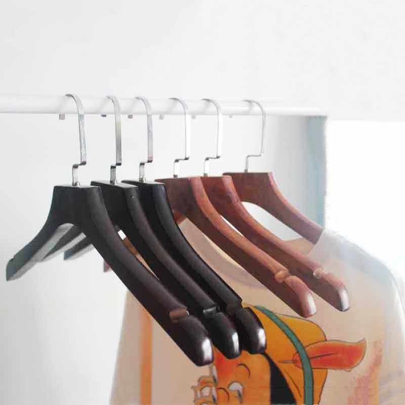 新款直销深色木质晾衣架无横杆展示衣架服装店挂衣架酒店家用晾晒,收纳整理,木质衣架,淘宝优惠券,粉丝福利购,淘宝优惠卷