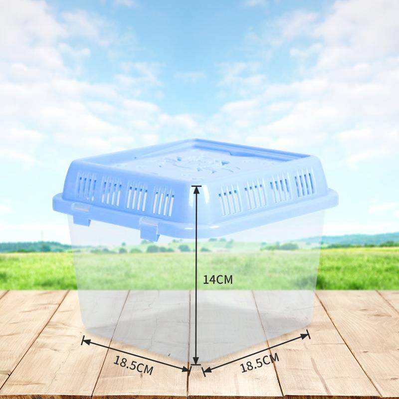 新款直销方形宠物盒 手提带盖鱼盒仓鼠盒宠物饲养盒螃蟹大小号塑,宠物/宠物食品及用品,桌面缸,淘宝优惠券,粉丝福利购,淘宝优惠卷