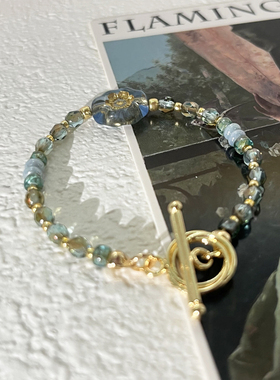 碧水｜原创捷克珠小众精致高级蓝色琉璃手链