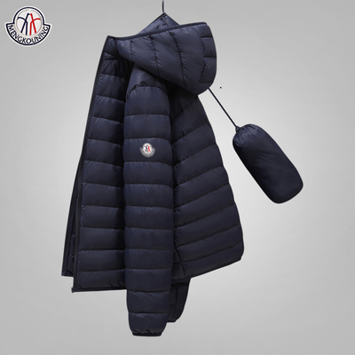 轻薄羽绒服蒙口宁立领