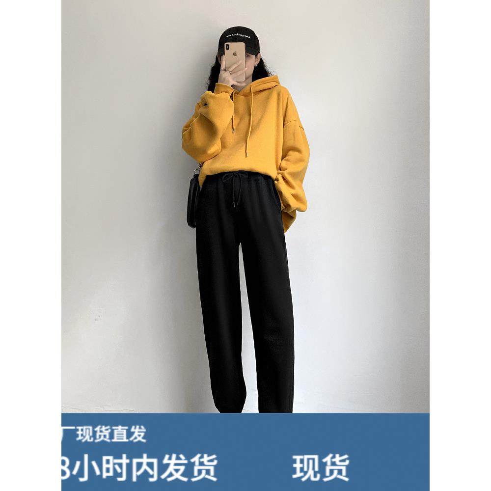 秋冬加绒运动裤女2025新款九分哈伦裤宽松束脚卫裤ins潮休闲裤子,模玩/动漫/周边/娃圈三坑/桌游,Cosplay女装/cos女装,淘宝优惠券,粉丝福利购,淘宝优惠卷