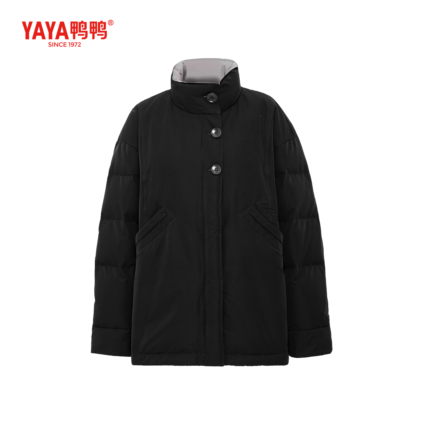 YAYA鸭鸭官方羽绒服女2025冬季新款短款宽松百搭时尚小个子外套