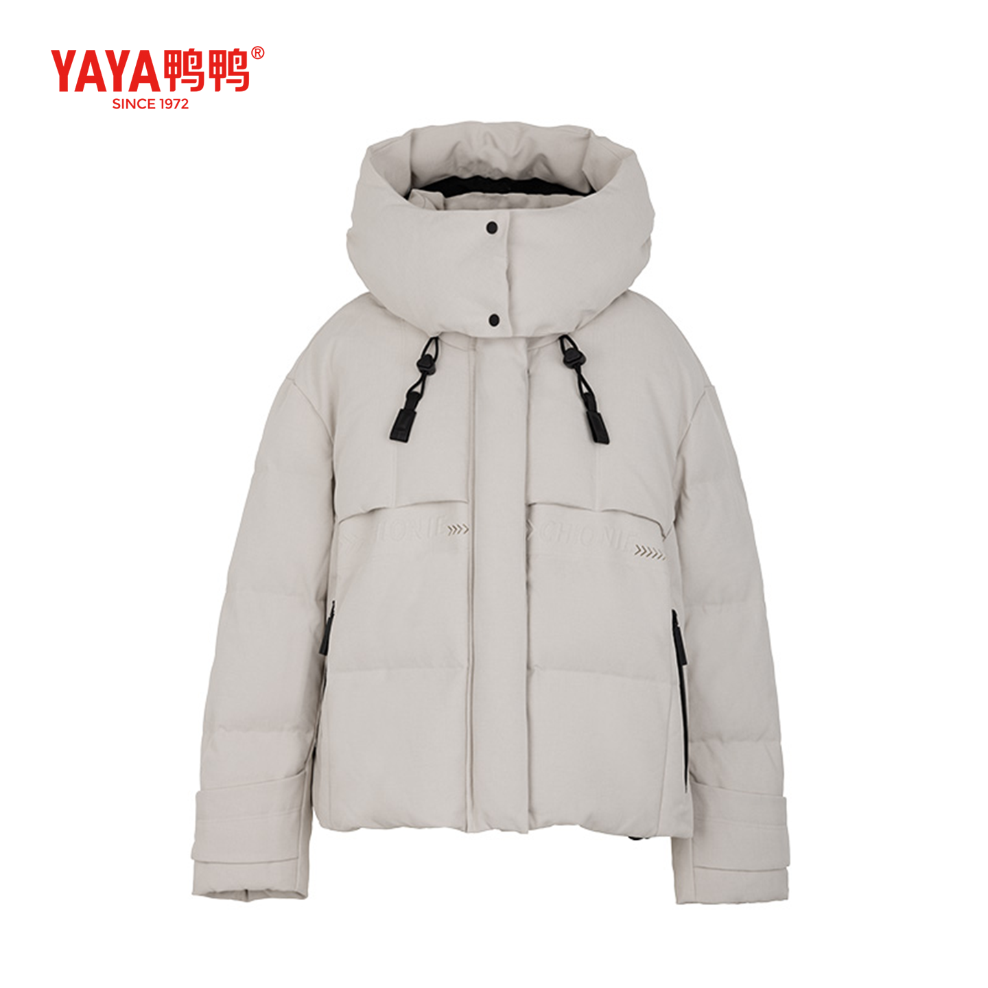 YAYA鸭鸭官方羽绒服短款女2025秋冬新小个子百搭直筒时尚外套