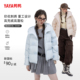 YAYA鸭鸭羽绒服女2025冬季 宽松小个子图案连帽厚外套 爆款 新款 短款