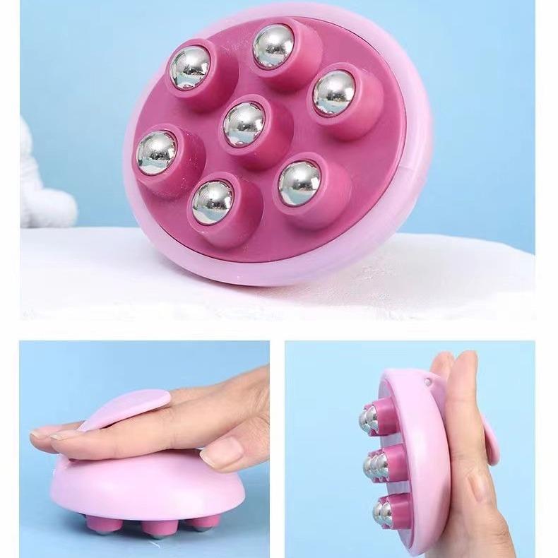 揉腹部头部七珠按摩仪细腰健身器磁力美体美腿滚珠按摩器