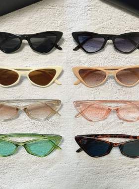 猫眼女2023新款欧美墨镜男士时尚潮流复古小框眼镜