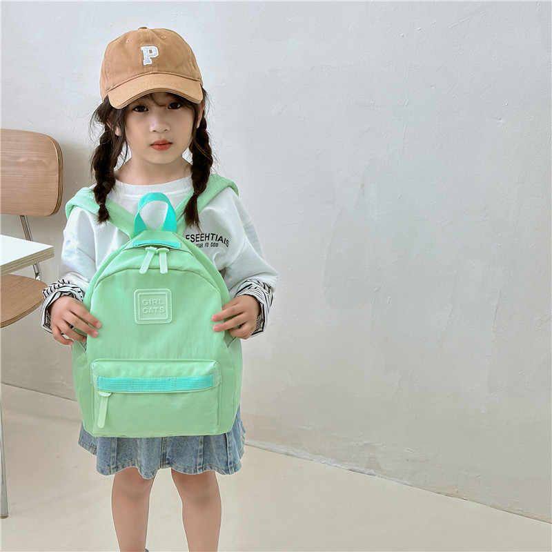 精选小号幼儿园小孩书包韩版可爱简约男女童小背包户外出游儿童双