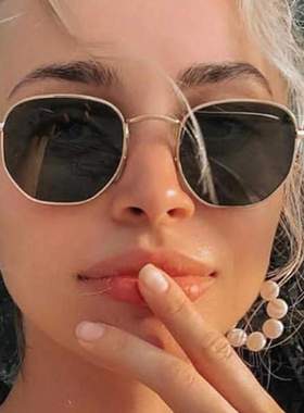 欧美经典复古女驾驶小方形百搭街拍墨镜太阳眼镜