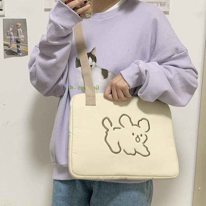 Livework韩国iPad macbook pro13/15寸平板笔记本电脑包单肩包女