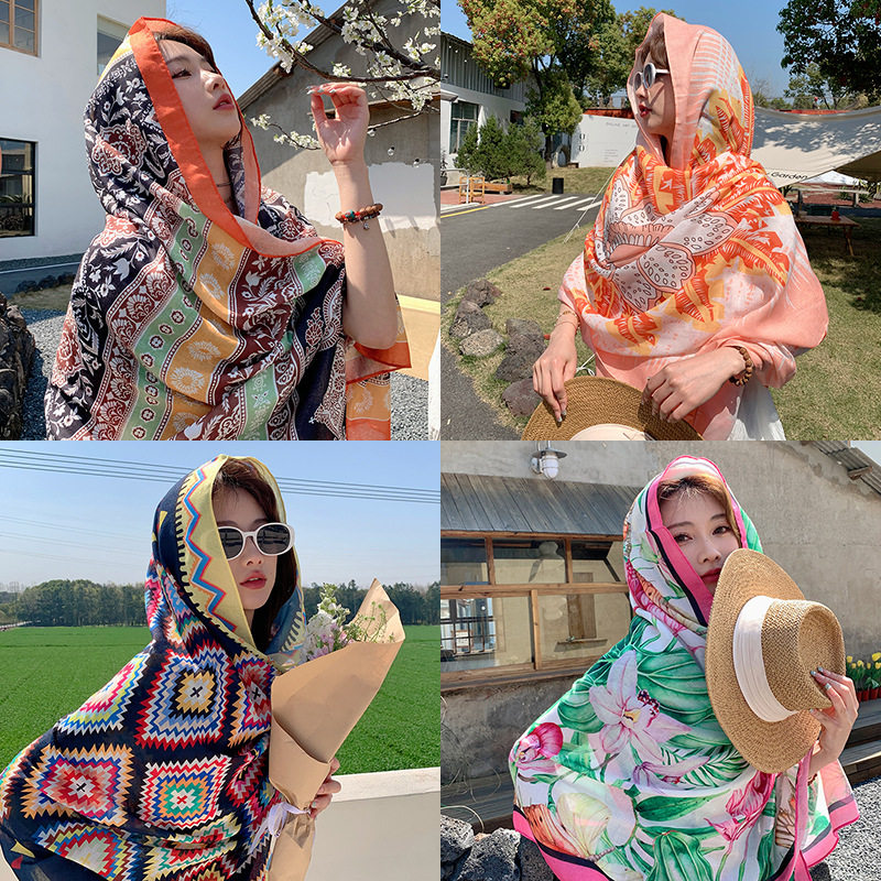 新品 春夏游玩防晒百搭披风打卡拍照透气外搭斗篷棉麻印花个性旅,服饰配件/皮带/帽子/围巾,防晒披肩,淘宝优惠券,粉丝福利购,淘宝优惠卷