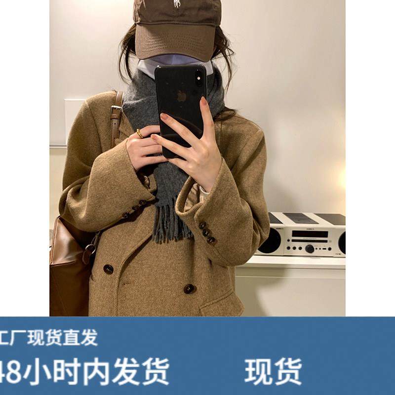 高级感驼色羽绒内里毛呢外套女秋冬季新款小个子正肩加厚呢子大衣,运动/瑜伽/健身/球迷用品,广场舞套装,淘宝优惠券,粉丝福利购,淘宝优惠卷