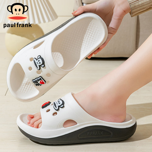 大嘴猴夏季拖鞋外穿男女情侣厚底室内外家用浴室拖鞋户外沙滩凉鞋