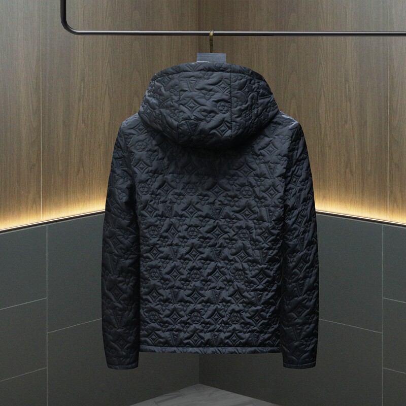 2025秋冬男士连帽棉衣QT3099-9903-P210挂拍(M-6XL),男装棉衣,钱塘6015（原D203）