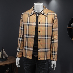 2025秋冬男士修身衬衫翻领棉衣外套棉服6015-92031-P245图片