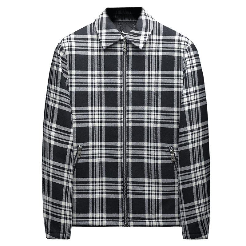 2025秋冬男士修身衬衫翻领棉衣外套棉服6015-92027-P145沙发,男装衬衫,钱塘6015（原D203）