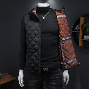 2025秋冬男士连帽棉衣马甲棉服背心外套6015-92023-P135图片