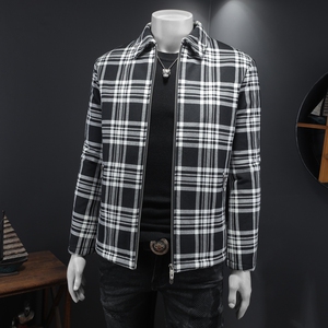 2025秋冬男士修身衬衫翻领棉衣外套棉服6015-92027-P145图片