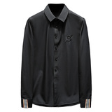 2025春季休闲长袖衬衫男加大码（M-6XL）QT6015-3305-P120沙发图，男装衬衫，钱塘6015（原D203）
