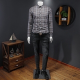 2025秋季新款商务休闲男士长袖衬衫QT6015-3339-P125，男装衬衫，钱塘6015（原D203）