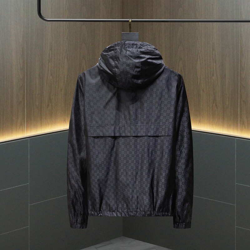 2025春季新款男士连帽夹克外套加大码（M-6XL)QT3099-8809-P145挂,男装夹克,钱塘6015（原D203）