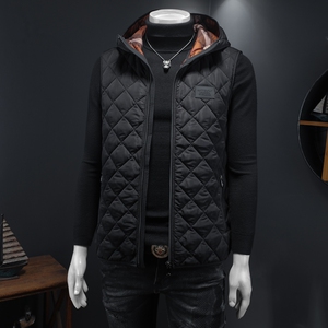 2025秋冬男士连帽棉衣马甲棉服背心外套6015-92023-P135图片