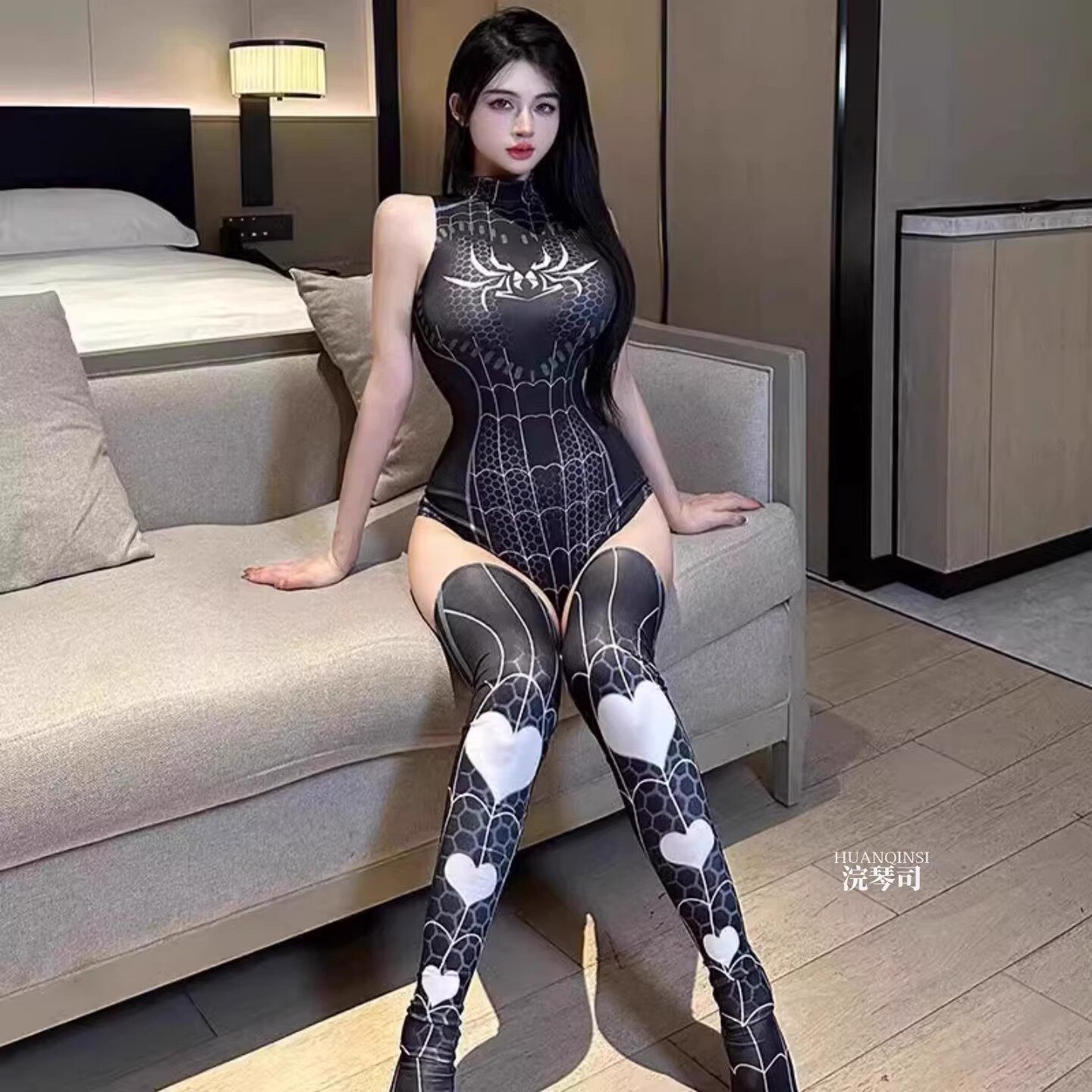 蜘蛛侠紧身衣女性感cos服成人开档纯欲二次元抖音同款cosplay服装
