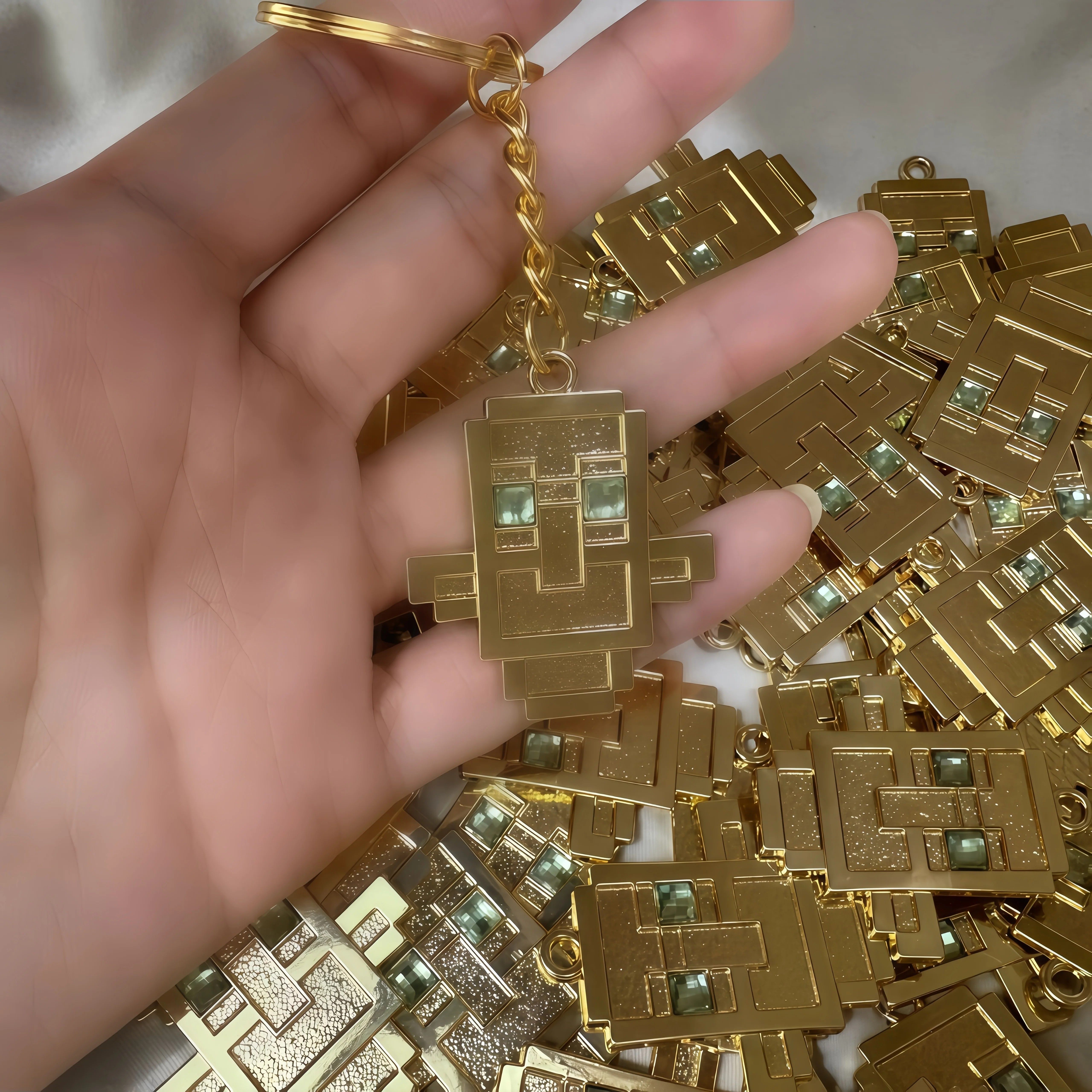 我的世界不死图腾金属钥匙扣