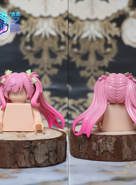 梦麟翻模女性头发发型第三方人仔玩具拼装手工涂装2026新款