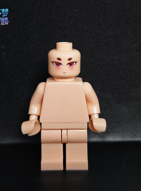 梦麟国产人仔表情第三方人仔配件积木玩具拼装手工涂装2026新款