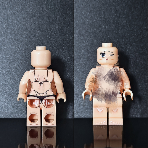 梦麟人仔女素体国产积木