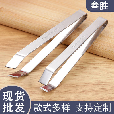 Garlic clip, stainless steel plucking tool, goose feather tweezers, pig hair clip, stainless steel fish bone clip, pluc