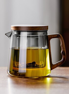 空盒子耐热加厚防爆玻璃泡茶壶过滤茶水分离轻奢家用办公室功夫茶