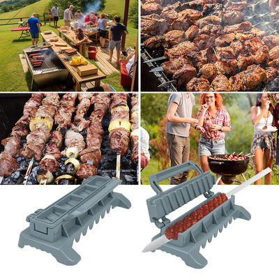 烧烤肉串器折叠烤肉模具Skewers Kebab Maker rill肉串制作器