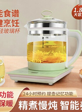 空盒子生壶多功能电热水壶烧水花茶壶办公室煎药壶玻璃煮花茶外贸