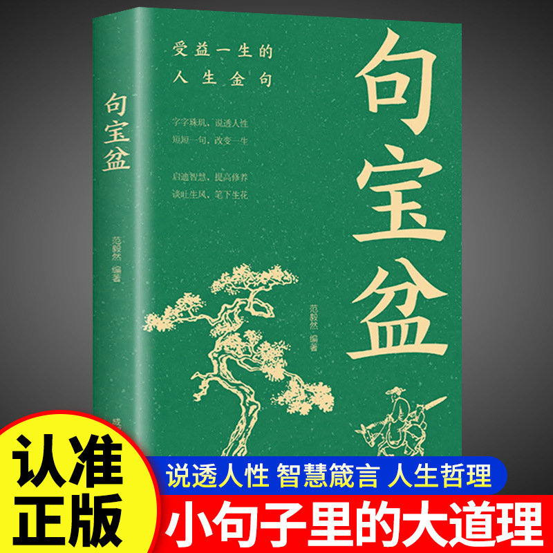 句宝盆书籍 受益一生的人生金句小句子里的大道理字字珠玑图书同步课堂教材书本