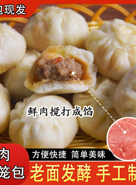 分装瓶收纳罐嵊州老面黑猪肉小笼包半成品方便速食早餐半成品小吃