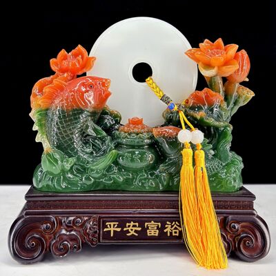 Carp, goldfish, surplus every year, home decorations, housewarming gifts, living room, TV, wine cabinet, good symbolism
