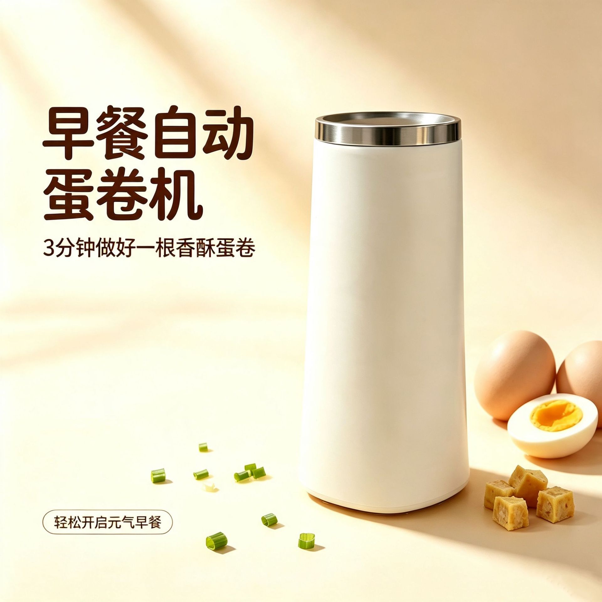 空盒子便携式立式蛋卷机低功率宿舍可用自动弹起火腿肠蛋包肠机直