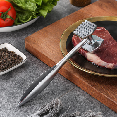 Zinc alloy pork chop hammer, pork steak hammer, tender minced meat hammer, creative kitchen tool for making logos