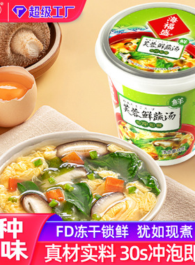 分装瓶收纳罐芙蓉鲜蔬汤冻干杯装汤蔬菜汤料包速食汤海福盛FD方便