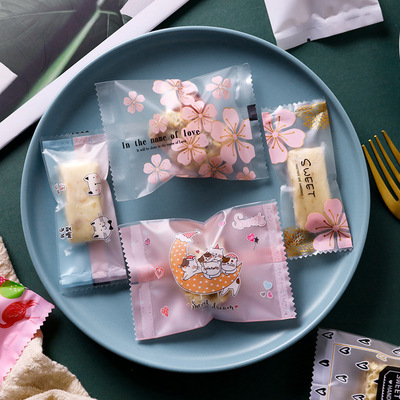 2026 Snowflake Crispy Niu Roll Candy Packaging Bag Cookie Niu Zha Biscuit Packaging Candy Bag Machine Sealed Self Seali