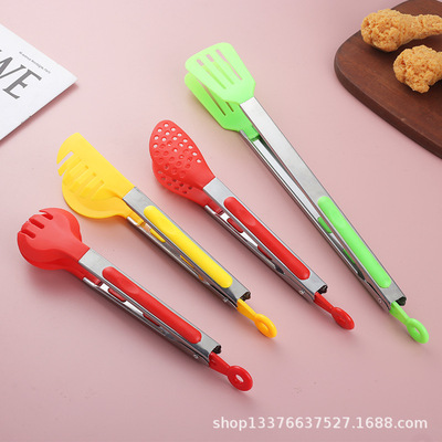 Nylon clip kitchen food clip barbecue clip food clip colorful stainless steel bread clip new product recommendation