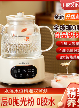 空盒子生壶全玻璃家用多功能办公室烧水壶花茶煮茶器炖煮燕窝调温