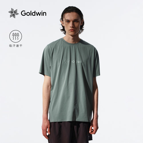 Goldwin吸湿速干短袖T恤户外运动