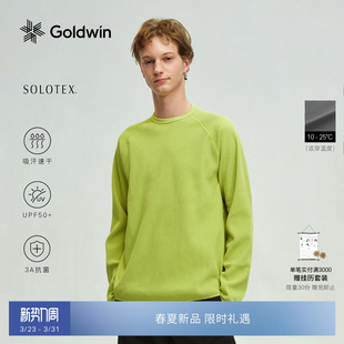 Goldwin早春华夫格T恤户外吸湿速干防晒抗菌男女长袖 新色发售