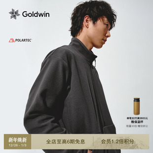Goldwin秋冬POLARTEC摇粒绒套头衫 户外半拉链抓绒外套男女同款