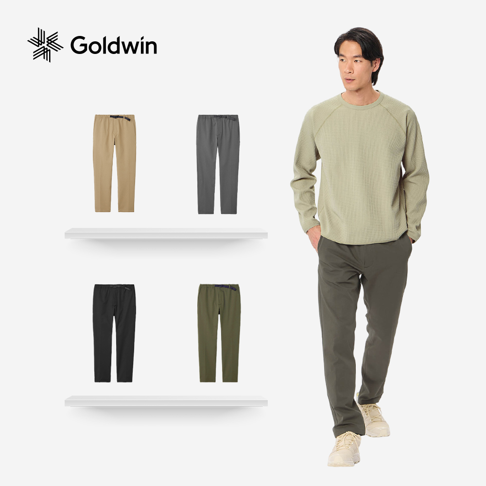 Goldwin防泼水修身长裤