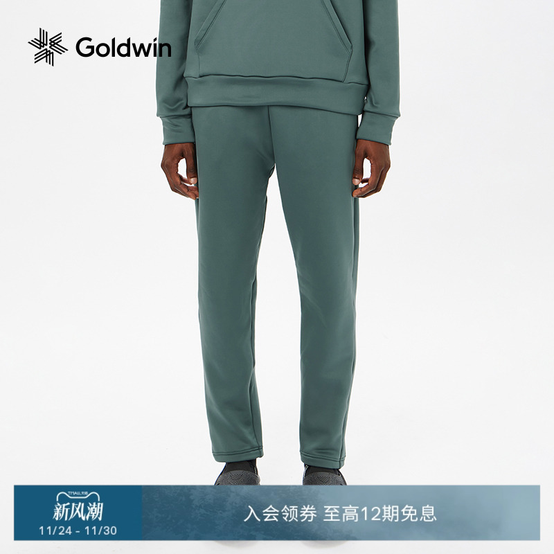 Goldwin男士卫裤弹力抓绒长裤内搭保暖滑雪户外运动